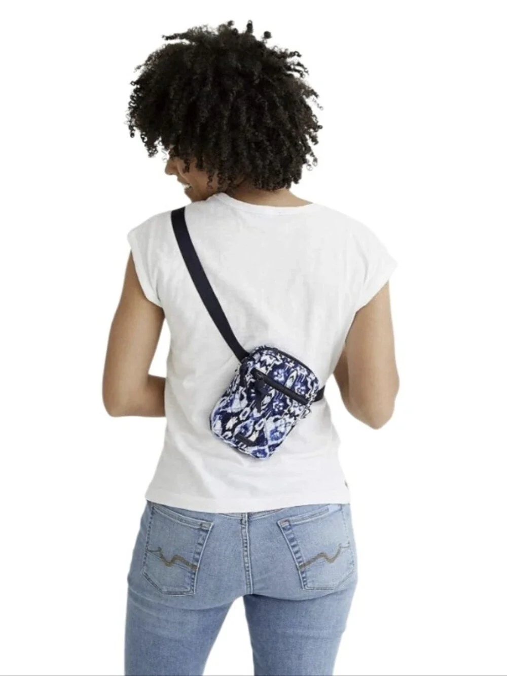 Vera Bradley Ikat Island Women's Cotton Small Convertible Crossbody Purse
